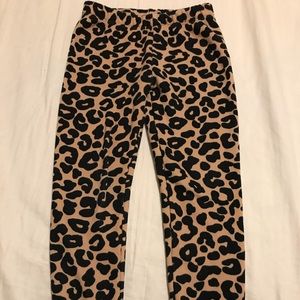 Gymboree Animal Print Fleece Leggings Size 5/6